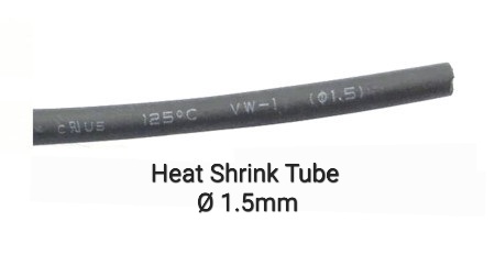 Heat Shrink Tube ø1.5mm 200m/roll Black